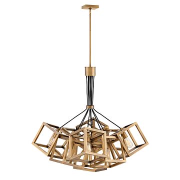 Fredrick Ramond Ensemble 9-Light Pendant In Brushed Bronze*
