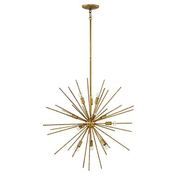 Fredrick Ramond Tryst 12-Light Pendant In Burnished Gold