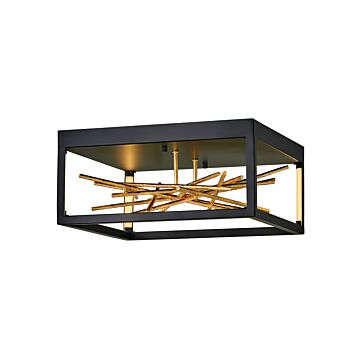 Fredrick Ramond Styx Flush Mount Ceiling Light In Black*
