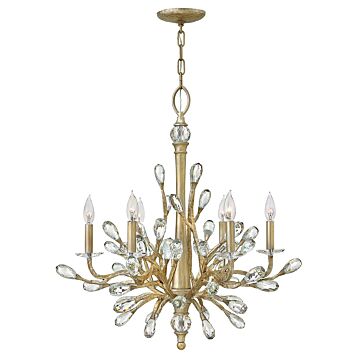 Fredrick Ramond Eve 6-Light Pendant In Champagne Gold