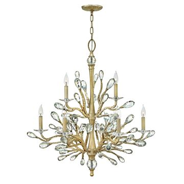 Eve LED Chandelier in Champagne Gold by Fredrick Ramond