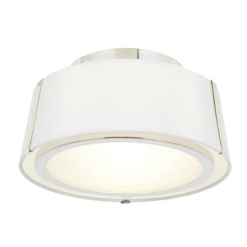 Fulton Two Light Semi Flush Mount in Polished Nickel by Crystorama