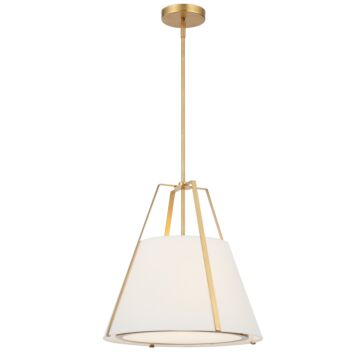 Fulton Three Light Pendant in Antique Gold by Crystorama