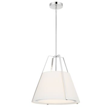 Fulton Three Light Pendant in Polished Nickel by Crystorama