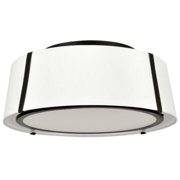 Crystorama Fulton 3 Light 18 Inch Ceiling Light in Matte Black