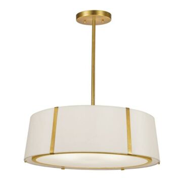 Fulton Six Light Chandelier in Antique Gold by Crystorama