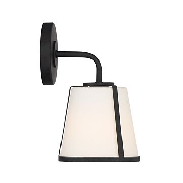 Fulton One Light Wall Sconce in Black by Crystorama
