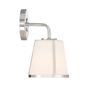 Fulton One Light Wall Sconce in Polished Nickel by Crystorama