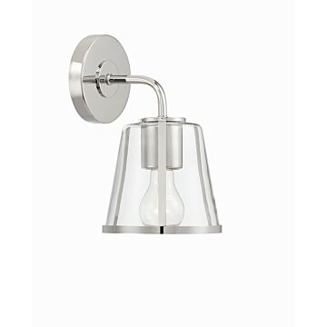 Fulton One Light Bath in Polished Nickel by Crystorama