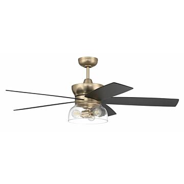 Gibson 52"Ceiling Fan in Satin Brass by Craftmade