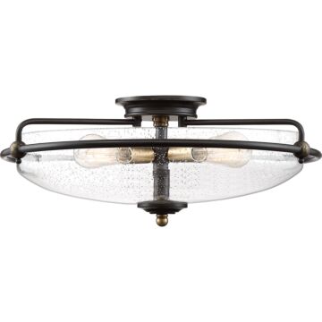 Quoizel Griffin 4 Light 21 Inch Ceiling Light in Palladian Bronze