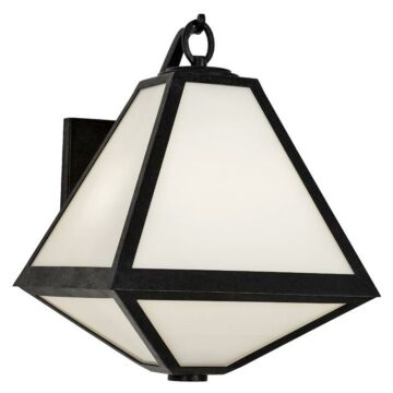 Glacier Two Light Outdoor Wall Sconce in Black Charcoal by Crystorama