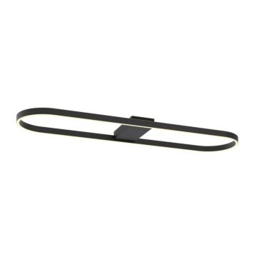 Glo LED Linear Semi Flush Mount in Black by AFX Lighting