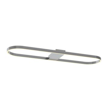 Glo LED Linear Semi Flush Mount in Satin Nickel by AFX Lighting