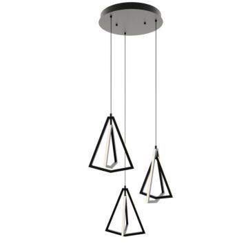 Gianna LED Pendant in Black by AFX Lighting