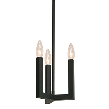Grace Three Light Pendant in Black by AFX Lighting