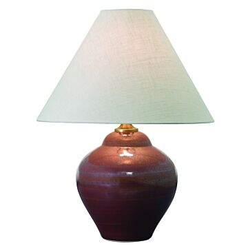 Scatchard 1-Light Table Lamp in Iron Red