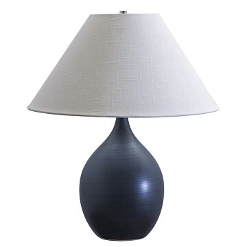 Scatchard 1-Light Table Lamp in Black Matte