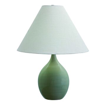Scatchard 1-Light Table Lamp in Celadon