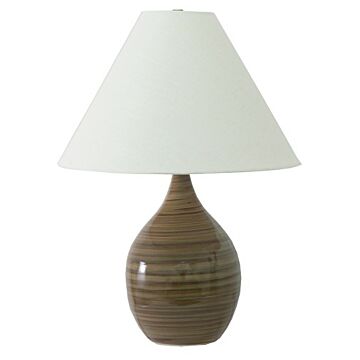Scatchard 1-Light Table Lamp in Tigers Eye