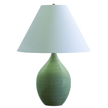 Scatchard 1-Light Table Lamp in Celadon