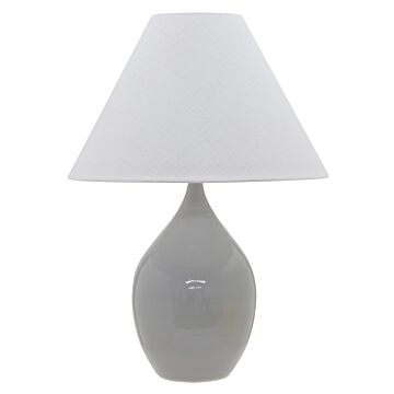 Scatchard 1-Light Table Lamp in Gray Gloss