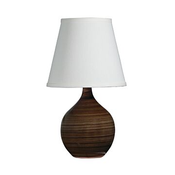 Scatchard 1-Light Table Lamp in Tigers Eye