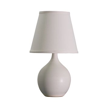 Scatchard 1-Light Table Lamp in White Matte