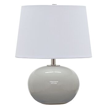 Scatchard 1-Light Table Lamp in Gray Gloss