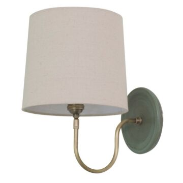 Scatchard One Light Wall Sconce in Green Matte by House of Troy