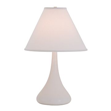 Scatchard 1-Light Table Lamp in White Matte