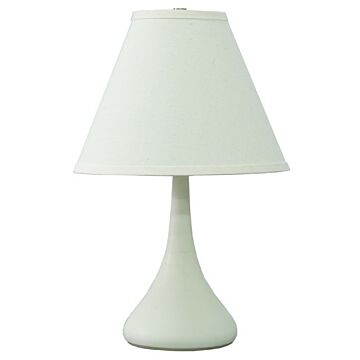 Scatchard 1-Light Table Lamp in White Matte