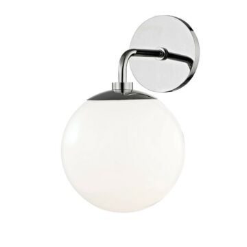 Stella One Light Wall Sconce in Polished Nickel by Mitzi