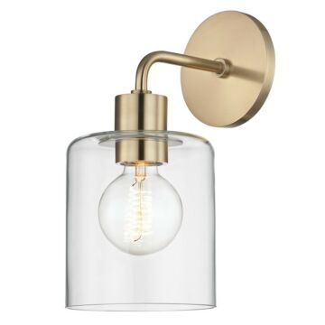Neko One Light Wall Sconce in Aged Brass by Mitzi