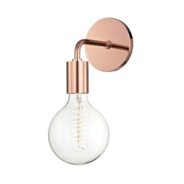 Ava One Light Wall Sconce in Polished Copper by Mitzi