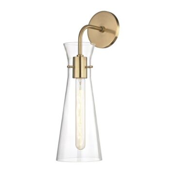 Anya One Light Wall Sconce in Aged Brass by Mitzi