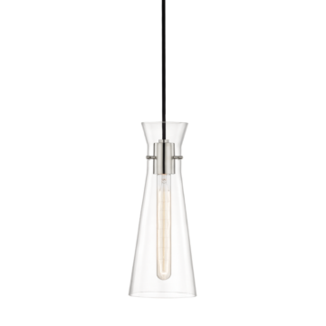 Mitzi Anya 1-Light Pendant in Polished Nickel