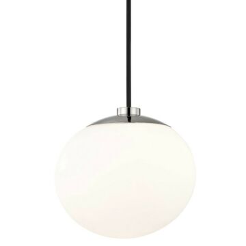 Estee One Light Pendant in Polished Nickel by Mitzi