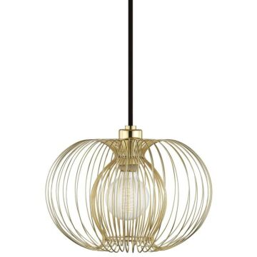 Jasmine One Light Pendant in Polished Brass by Mitzi