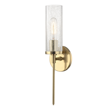 Olivia One Light Wall Sconce in Aged Brass by Mitzi