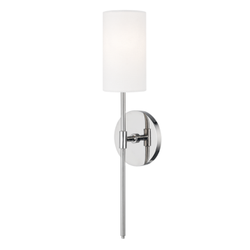 Olivia One Light Wall Sconce in Polished Nickel by Mitzi