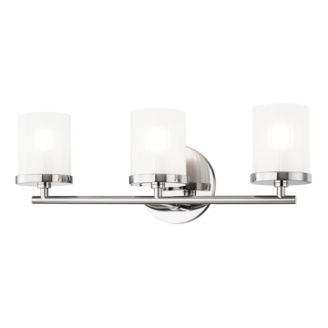 Mitzi Ryan 3 Light 18 Inch Bathroom Vanity Light in Polished Nickel