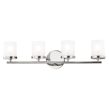 Mitzi Ryan 4 Light 25 Inch Bathroom Vanity Light in Polished Nickel