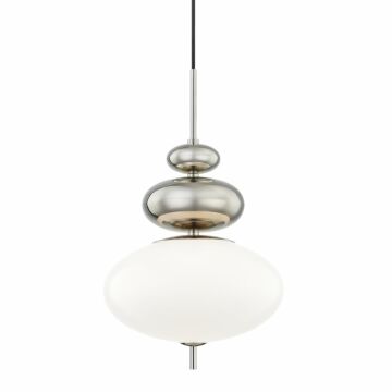 Mitzi Elsie 21 Inch Pendant Light in Polished Nickel