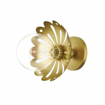 Mitzi Alyssa 8 Inch Wall Sconce in Aged Brass