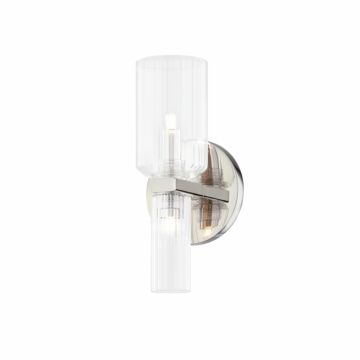 Mitzi Tabitha Bathroom Vanity Light in Polished Nickel