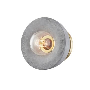 Mitzi Poppy Ceiling Light in Aged Brass