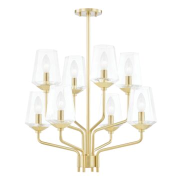 Mitzi Kayla 8 Light Chandelier in Aged Brass