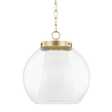 Mitzi Sasha Pendant Light in Aged Brass