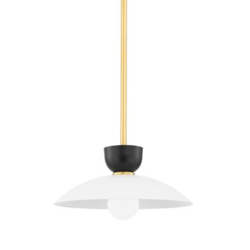 Whitley One Light Pendant in Aged Brass by Mitzi